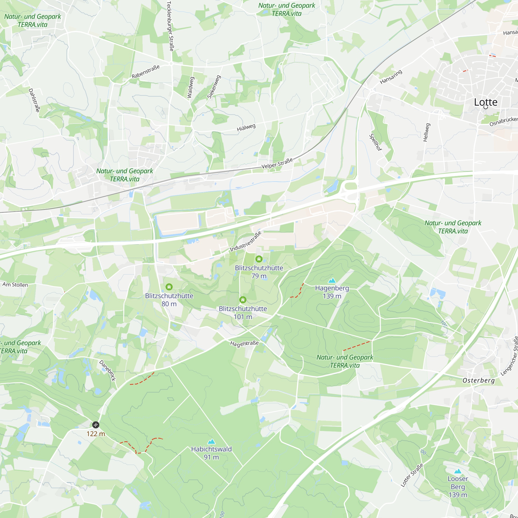 Blitzschutzhütte map