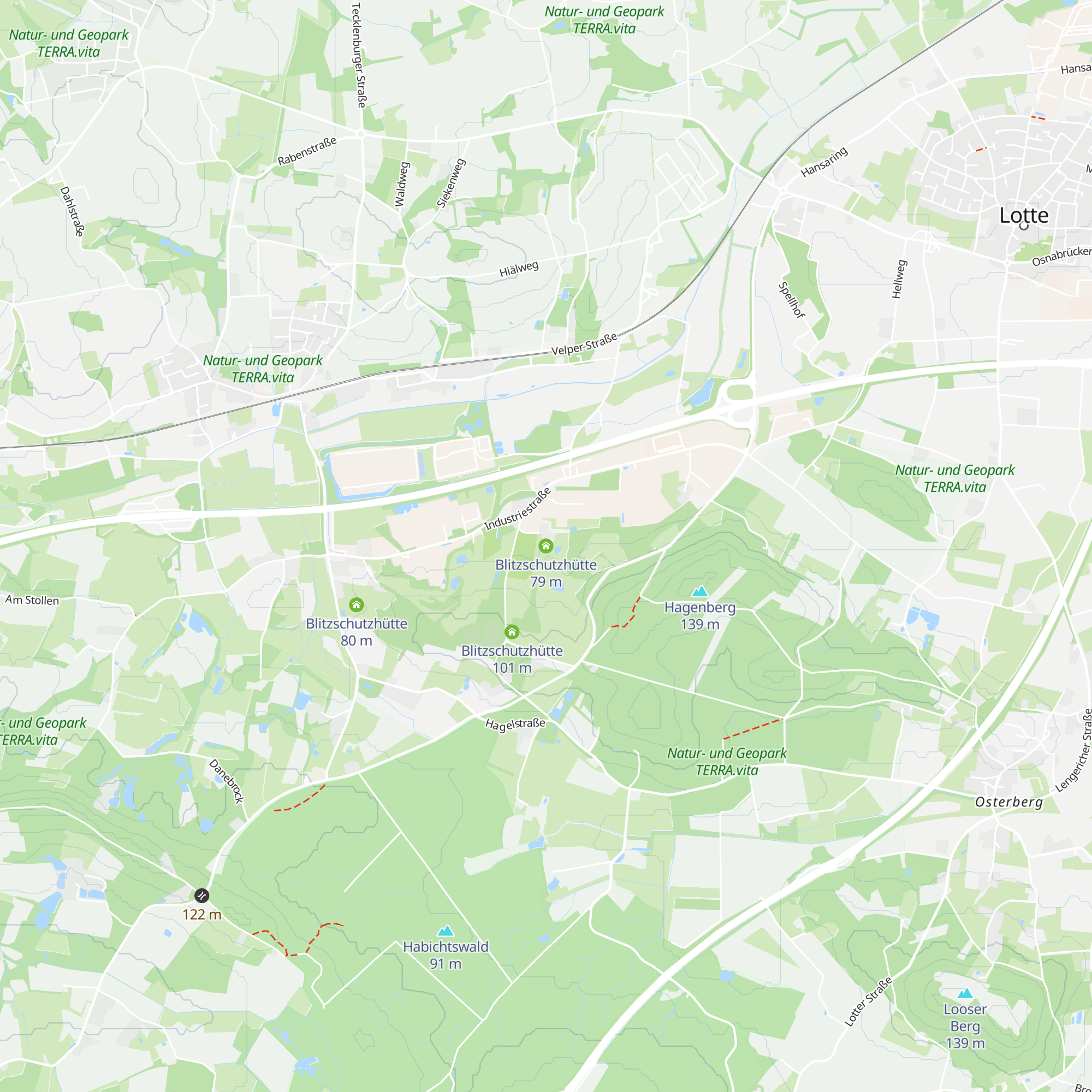 Blitzschutzhütte map