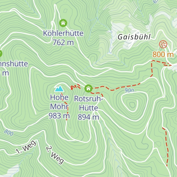 Map of Rotsruh-Hütte