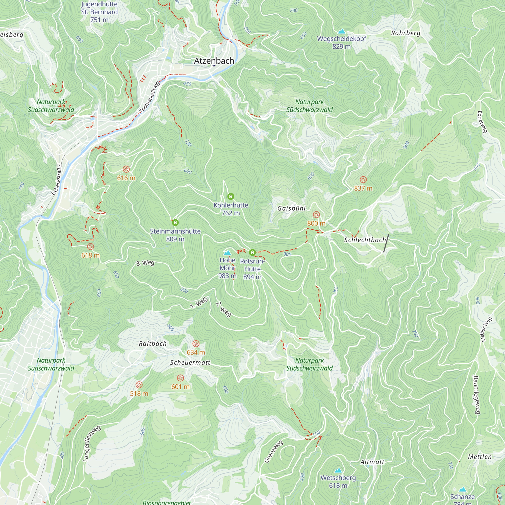 Rotsruh-Hütte map