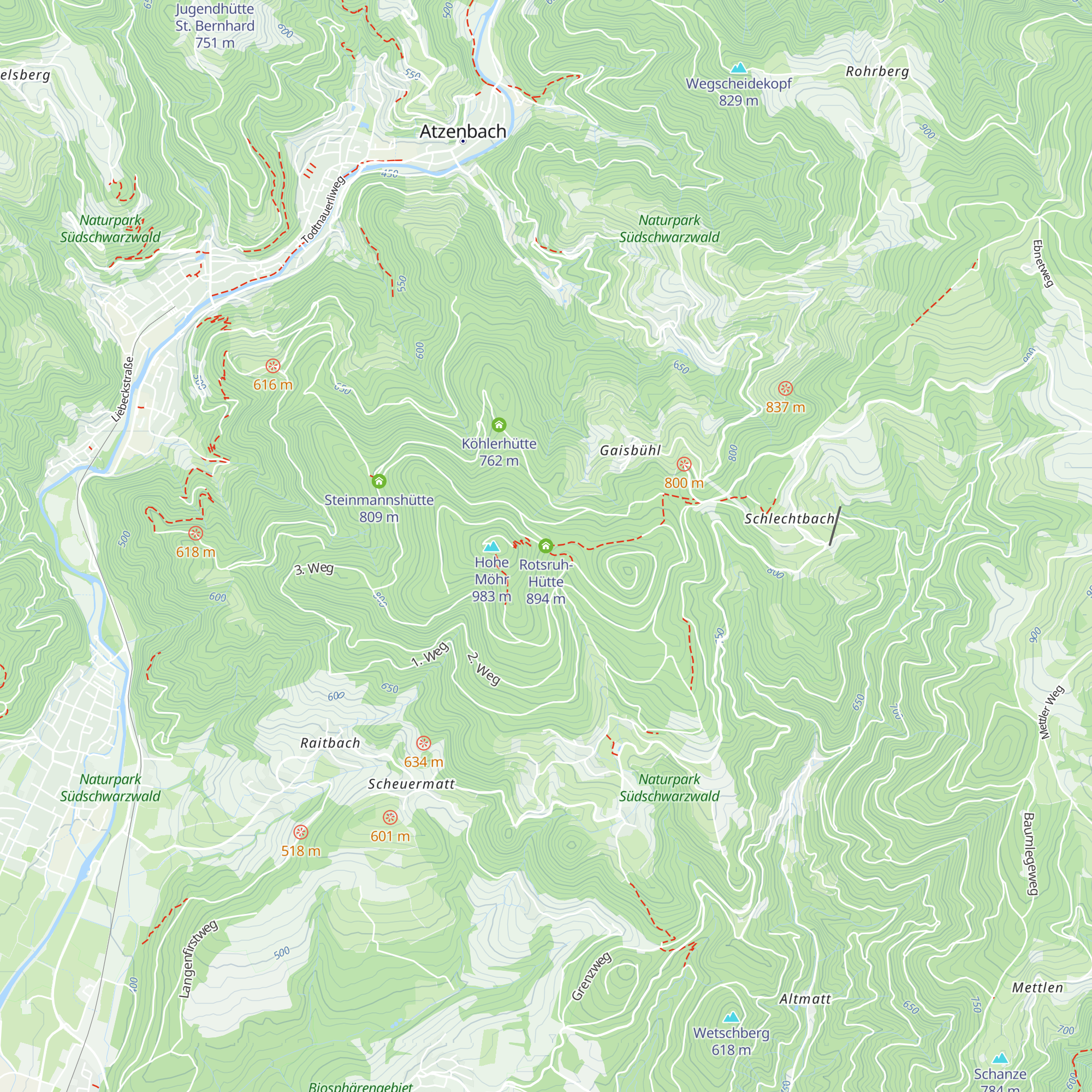 Rotsruh-Hütte map