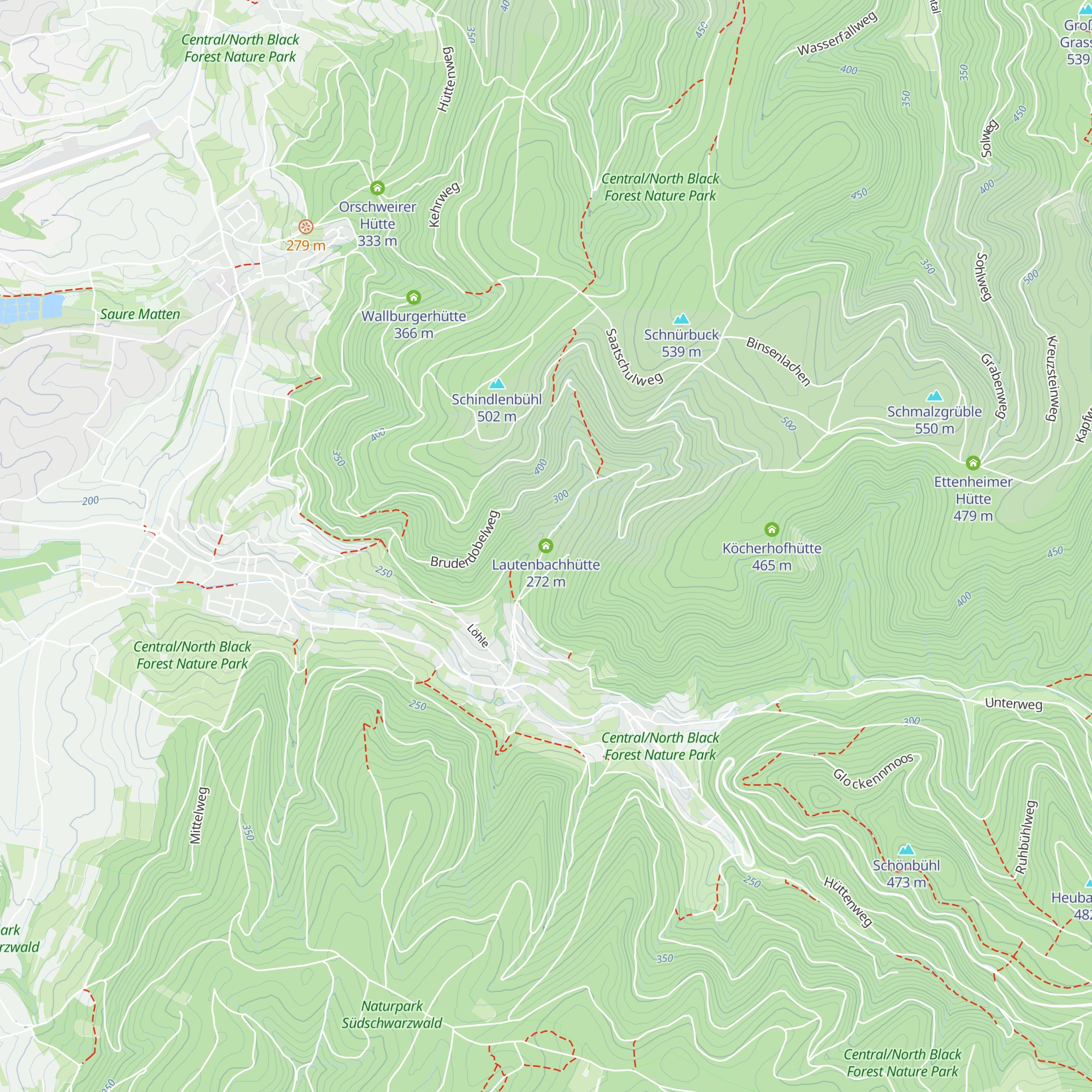 Lautenbachhütte map