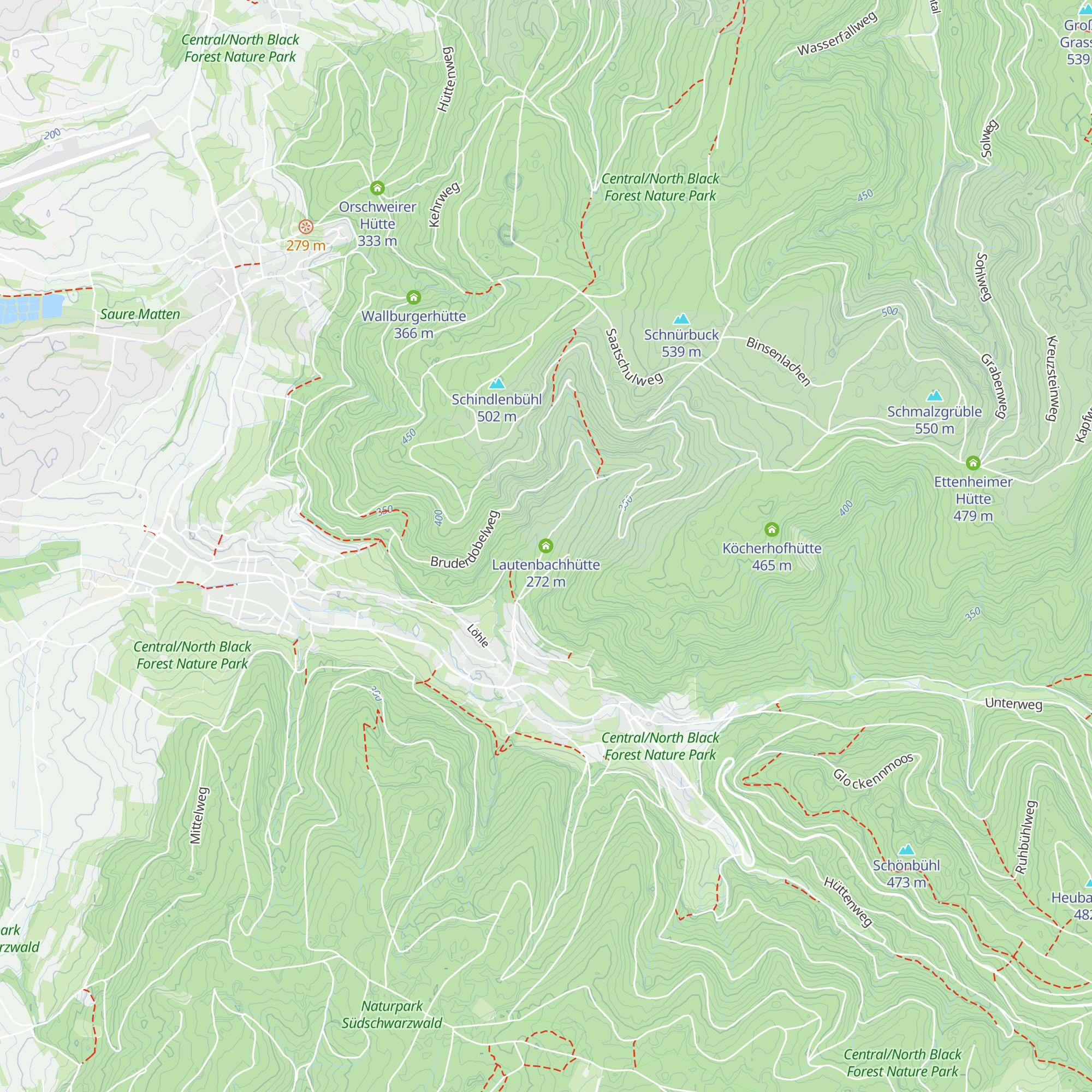 Lautenbachhütte map