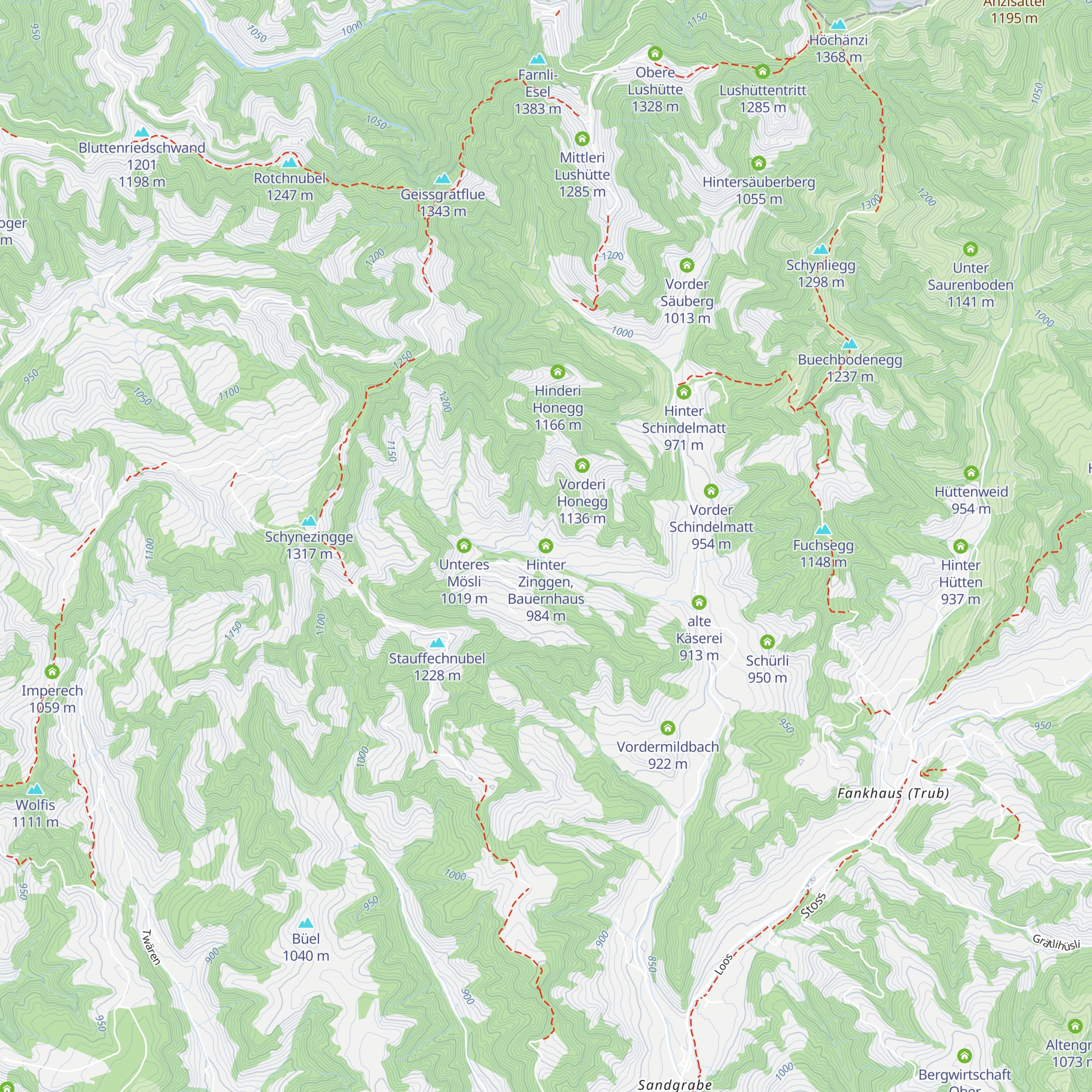 Hinter Zinggen, Bauernhaus map