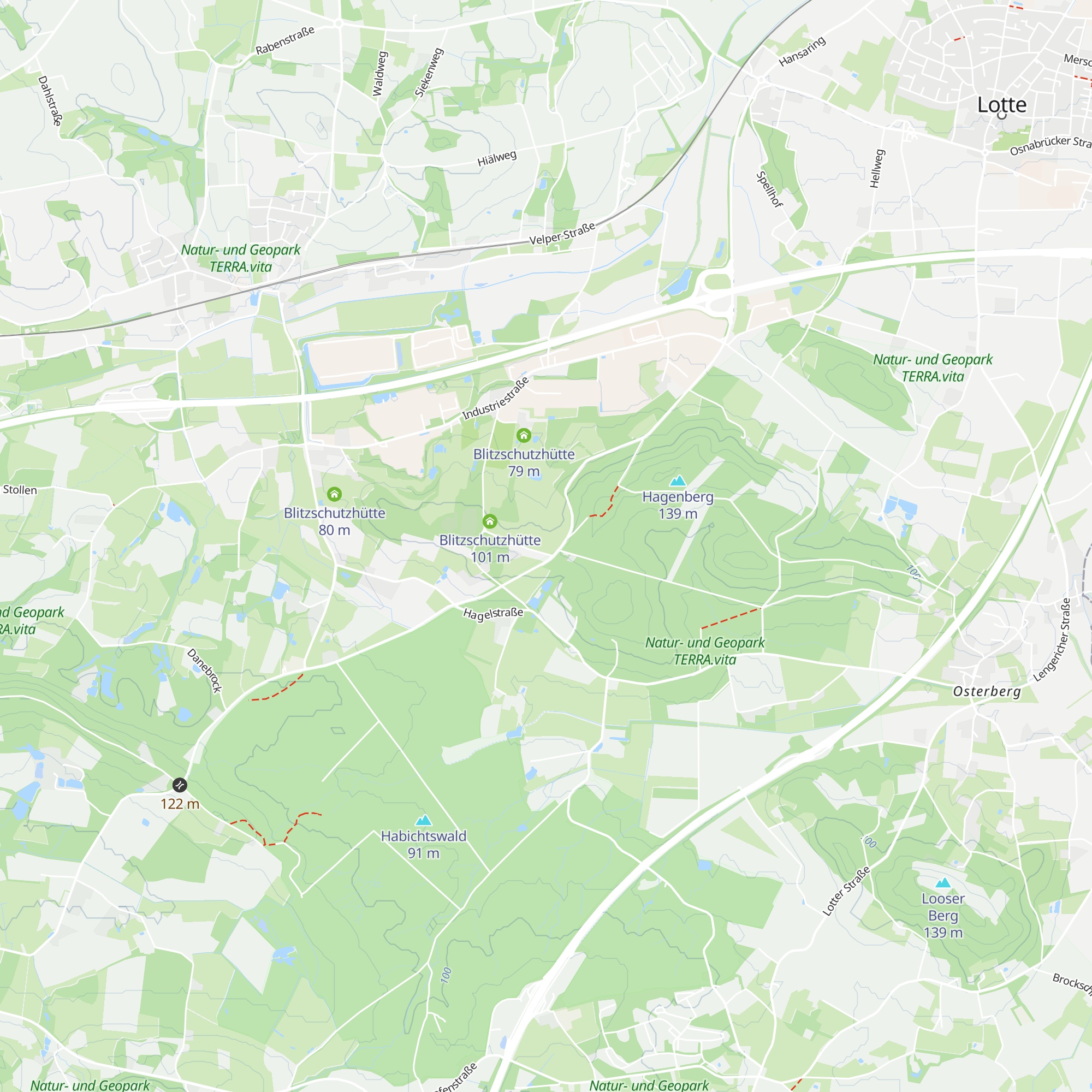 Blitzschutzhütte map