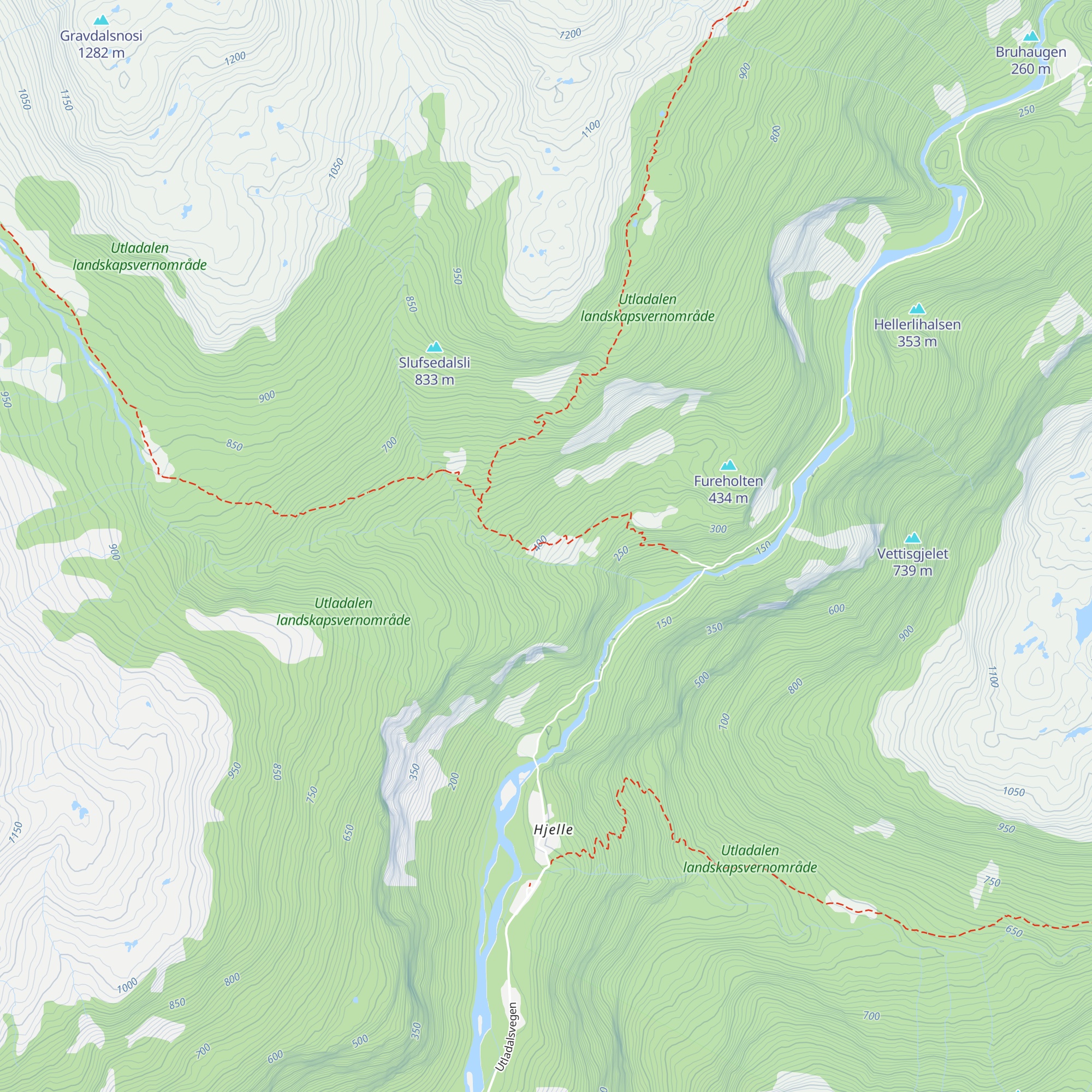 Avdal gard map