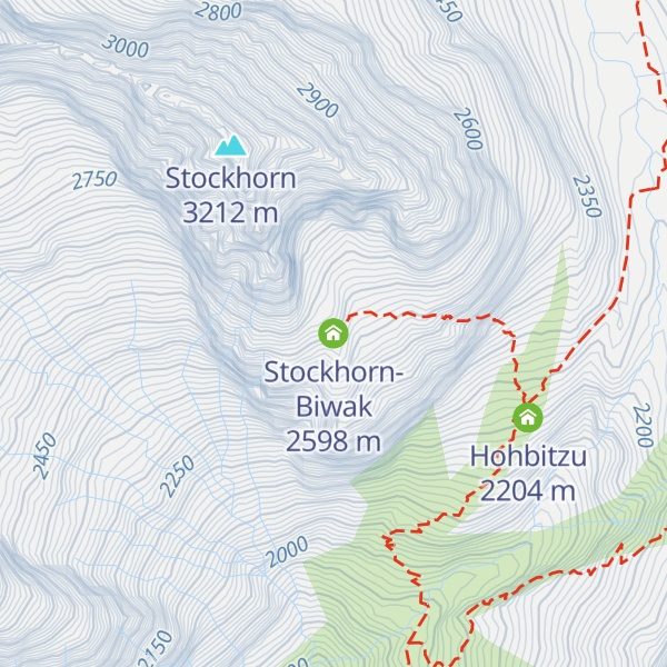 Map of Stockhorn-Biwak