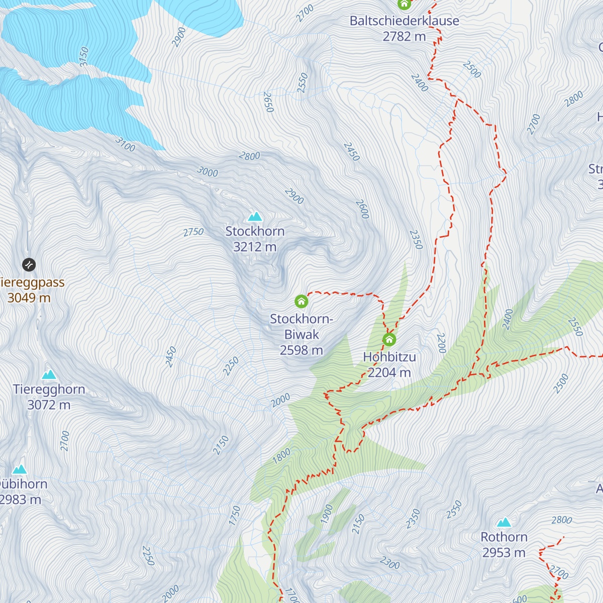 Stockhorn-Biwak map