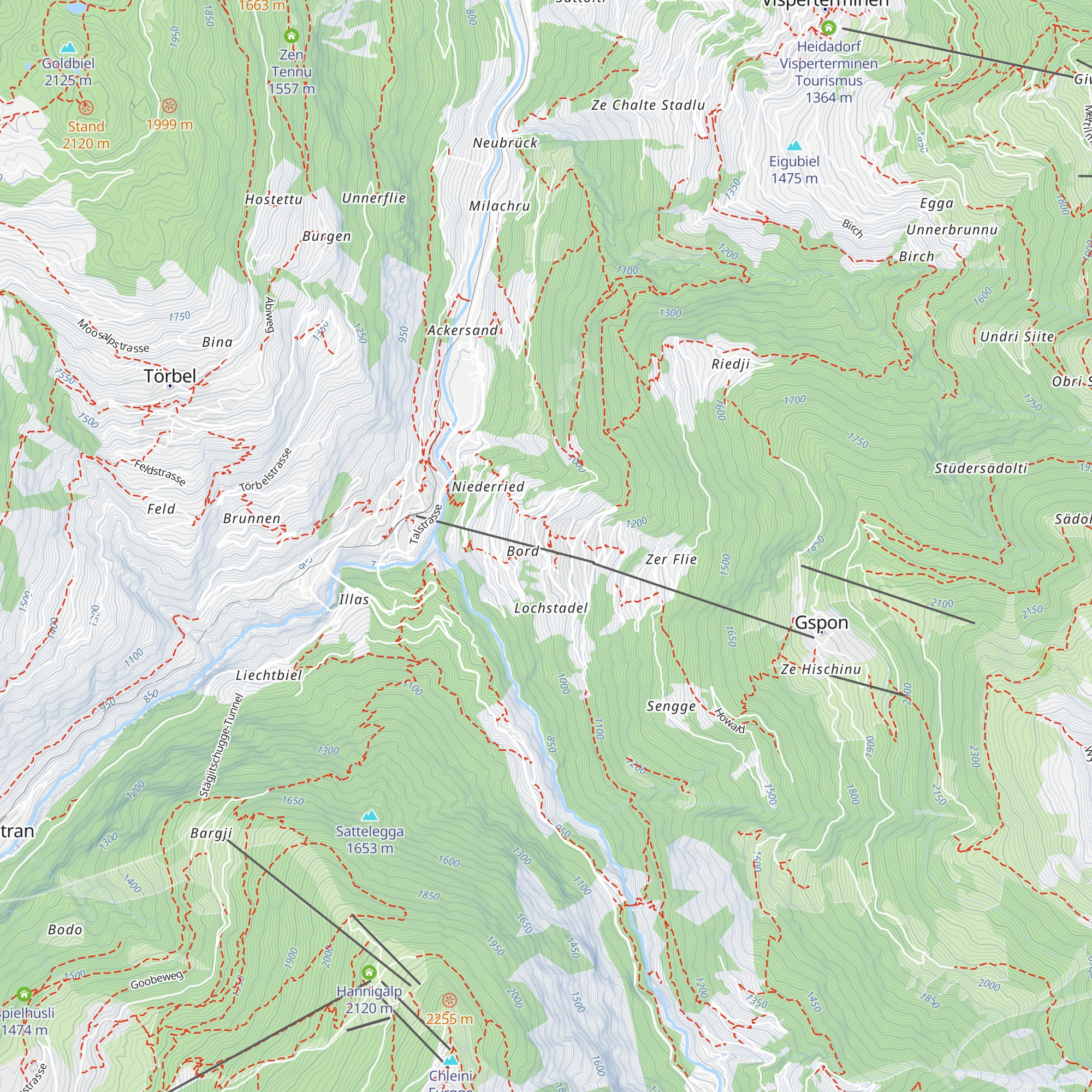 Restaurant Riederberg map
