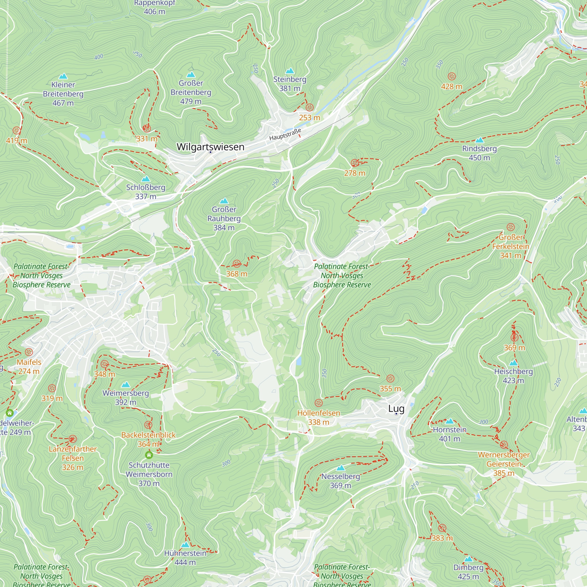Grillhütte Spirkelbach map