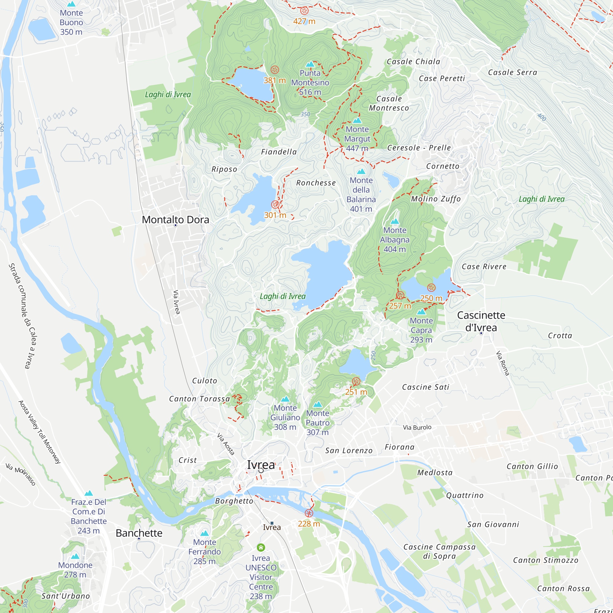 Casetta Jona map