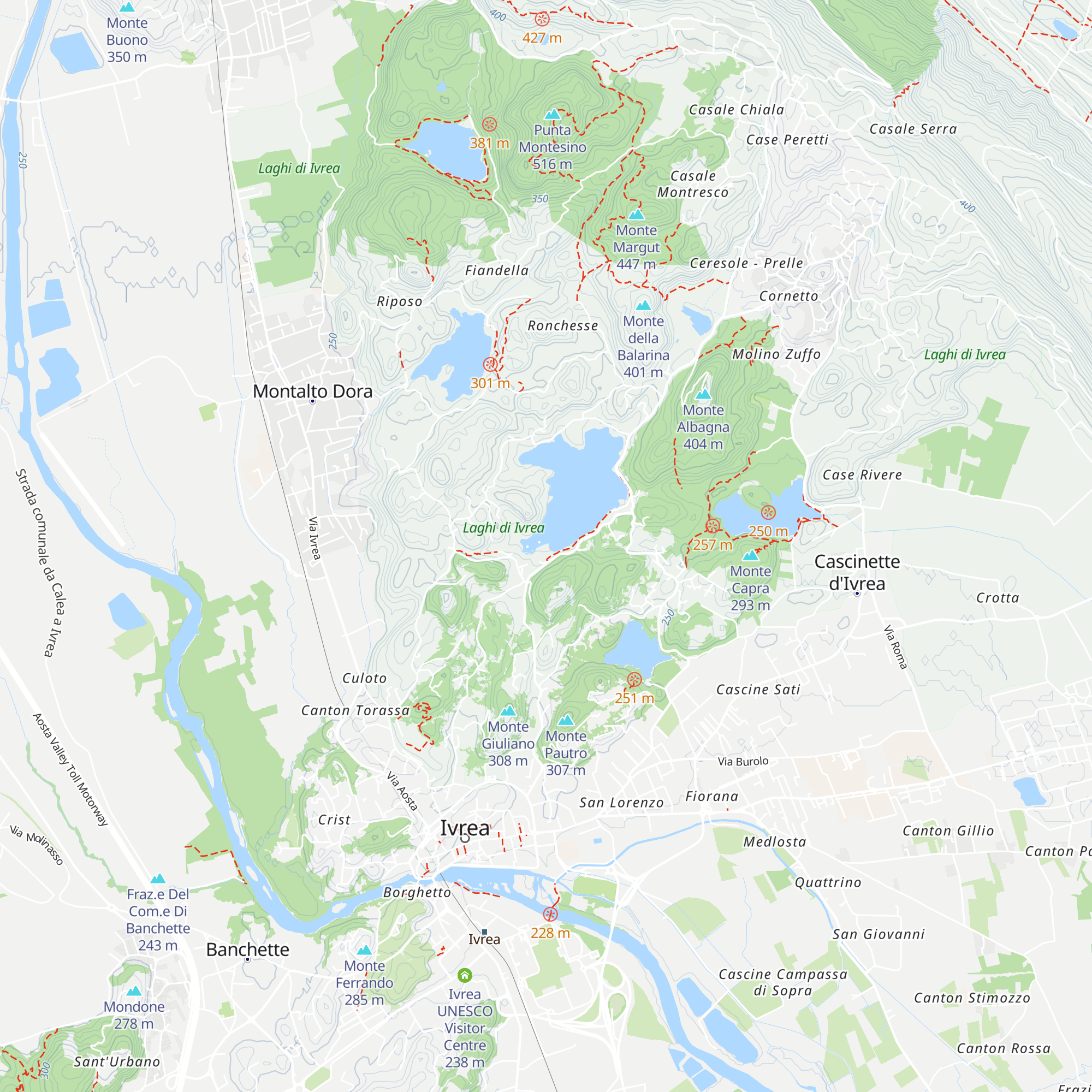 Casetta Jona map