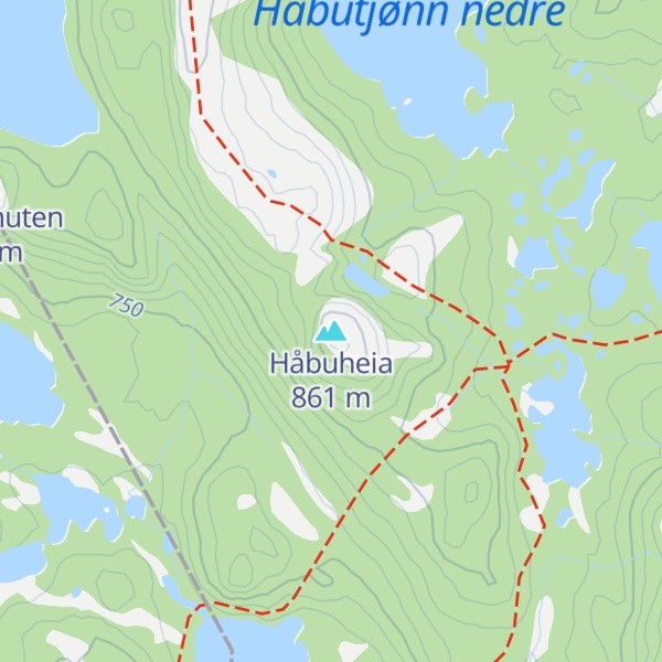 Map of Håbuheia