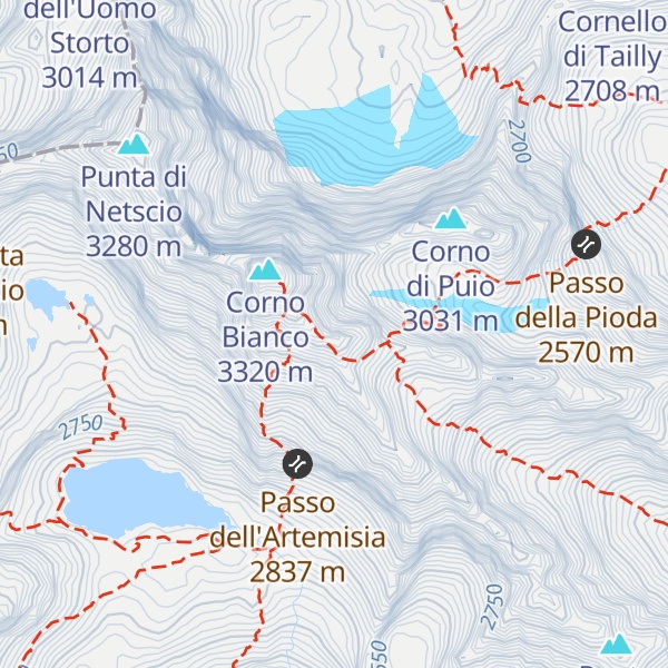 Map of Cima del Forno