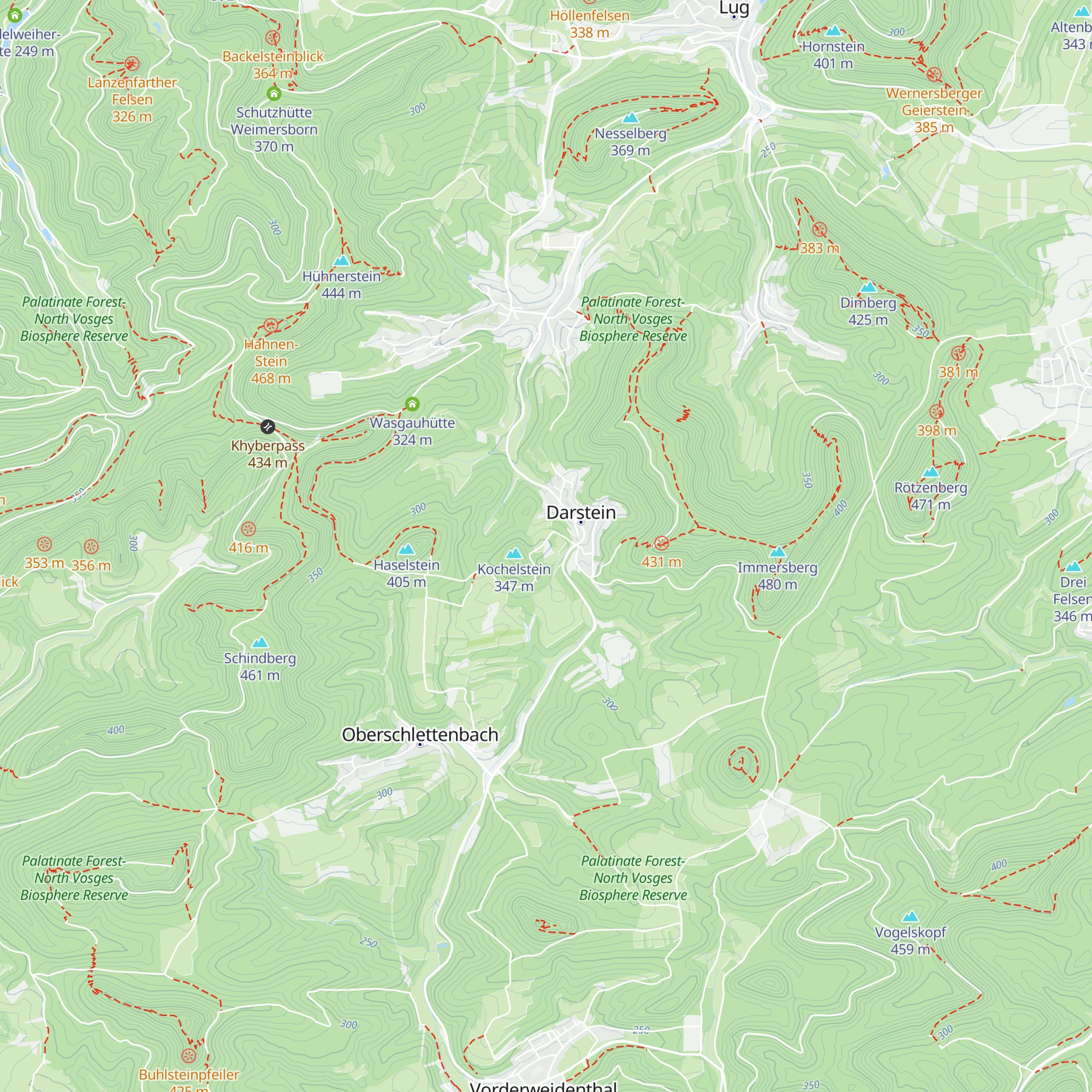 Kochelsteinhütte map
