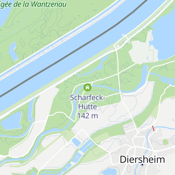 Map of Scharfeck-Hütte