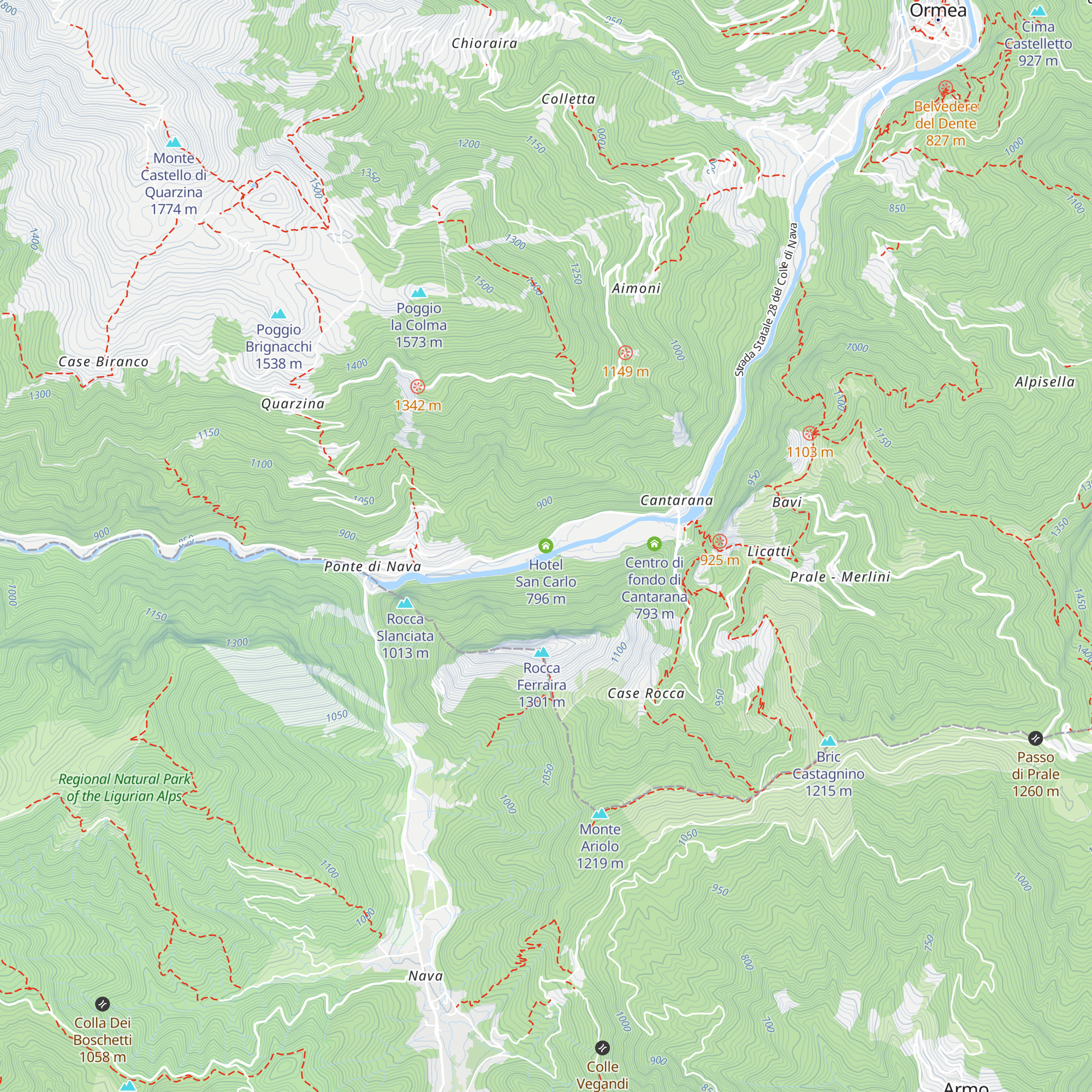 Hotel San Carlo map