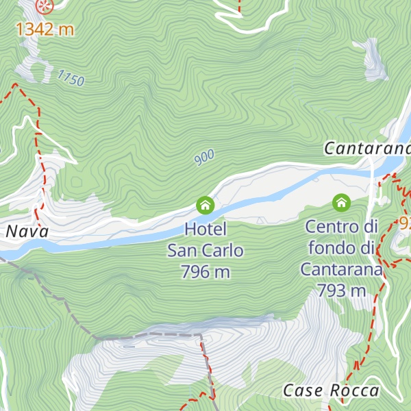 Map of Hotel San Carlo