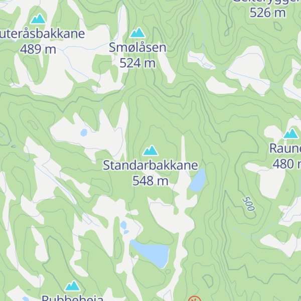 Map of Standarbakkane
