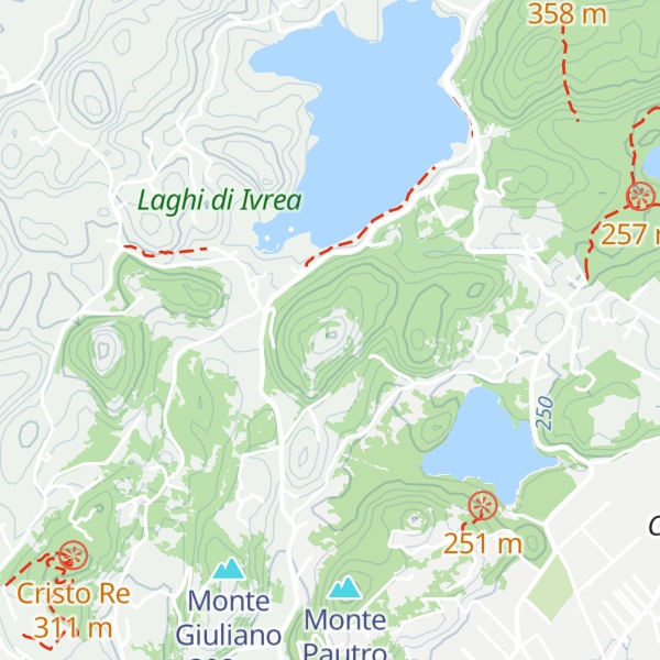 Map of Monte Brogliero