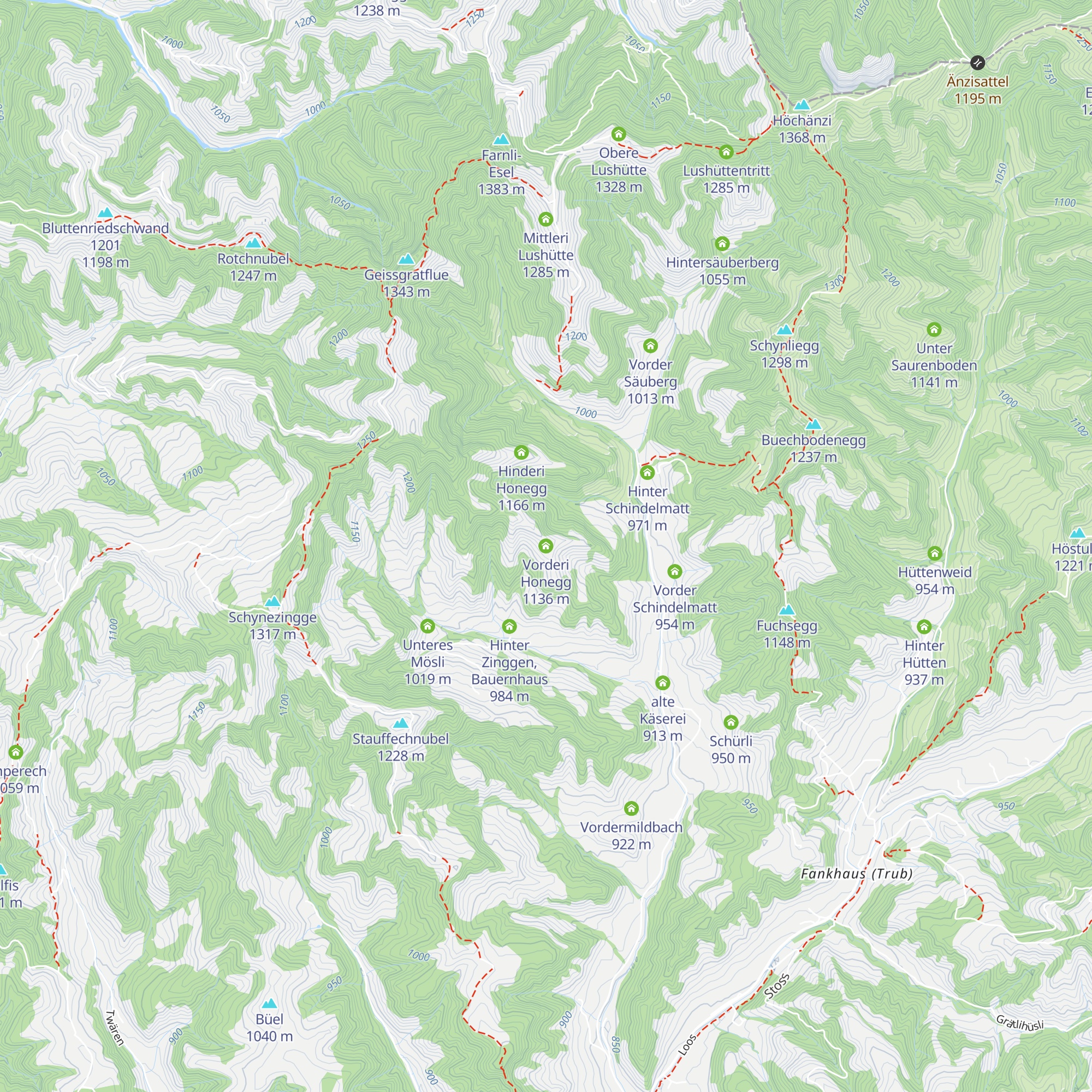 Vorderi Honegg map