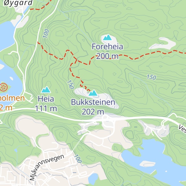 Map of Bukksteinen