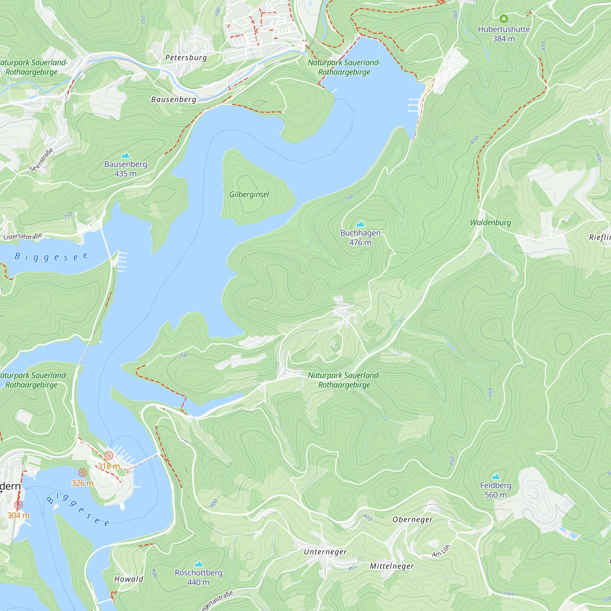 Hütte map