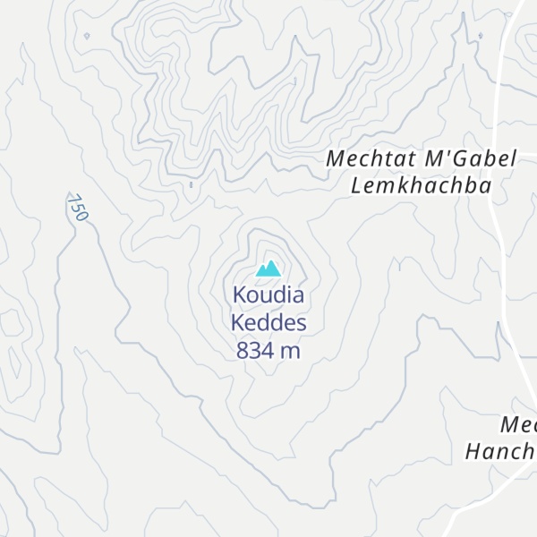 Map of Koudia Keddes