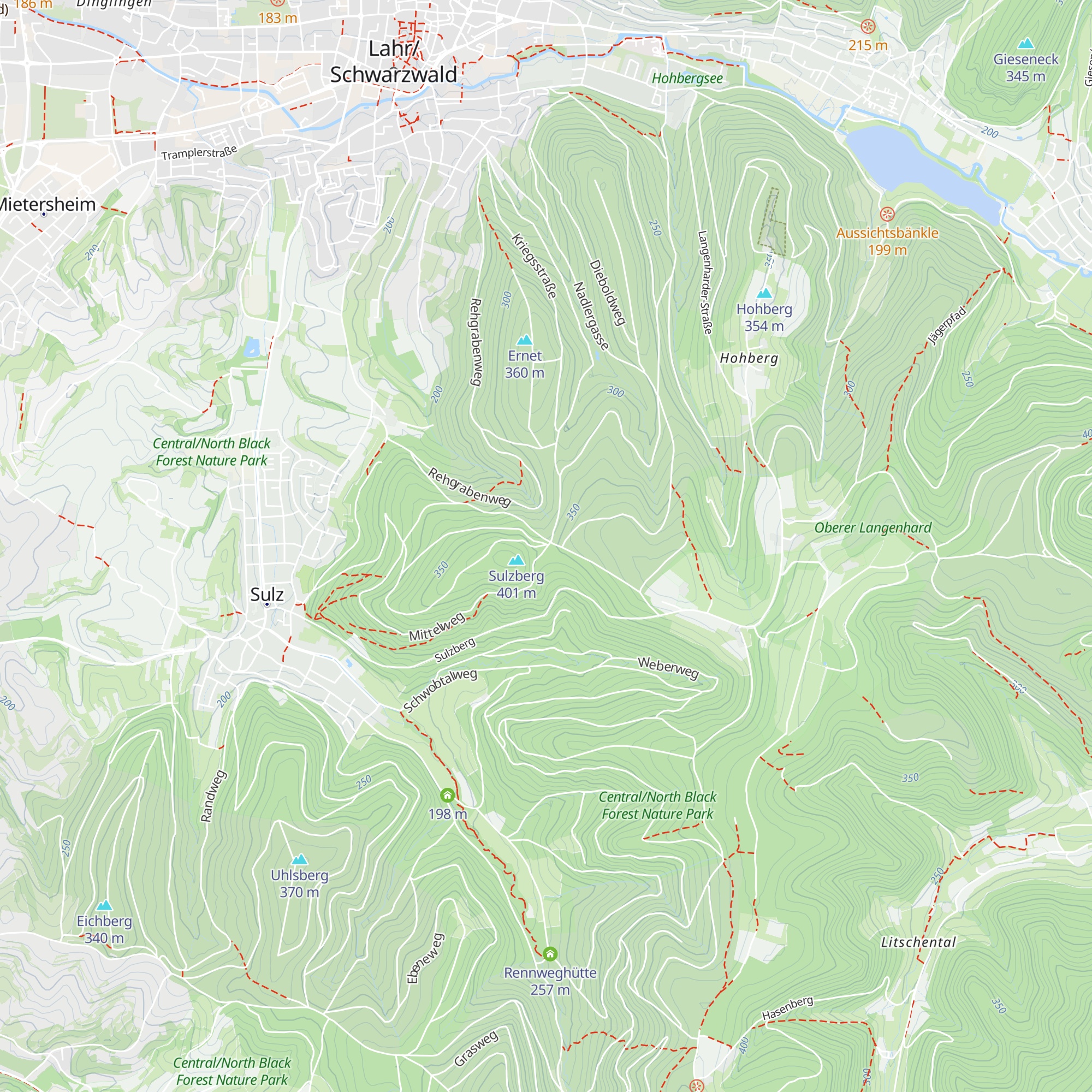 Bannstein-Hütte map