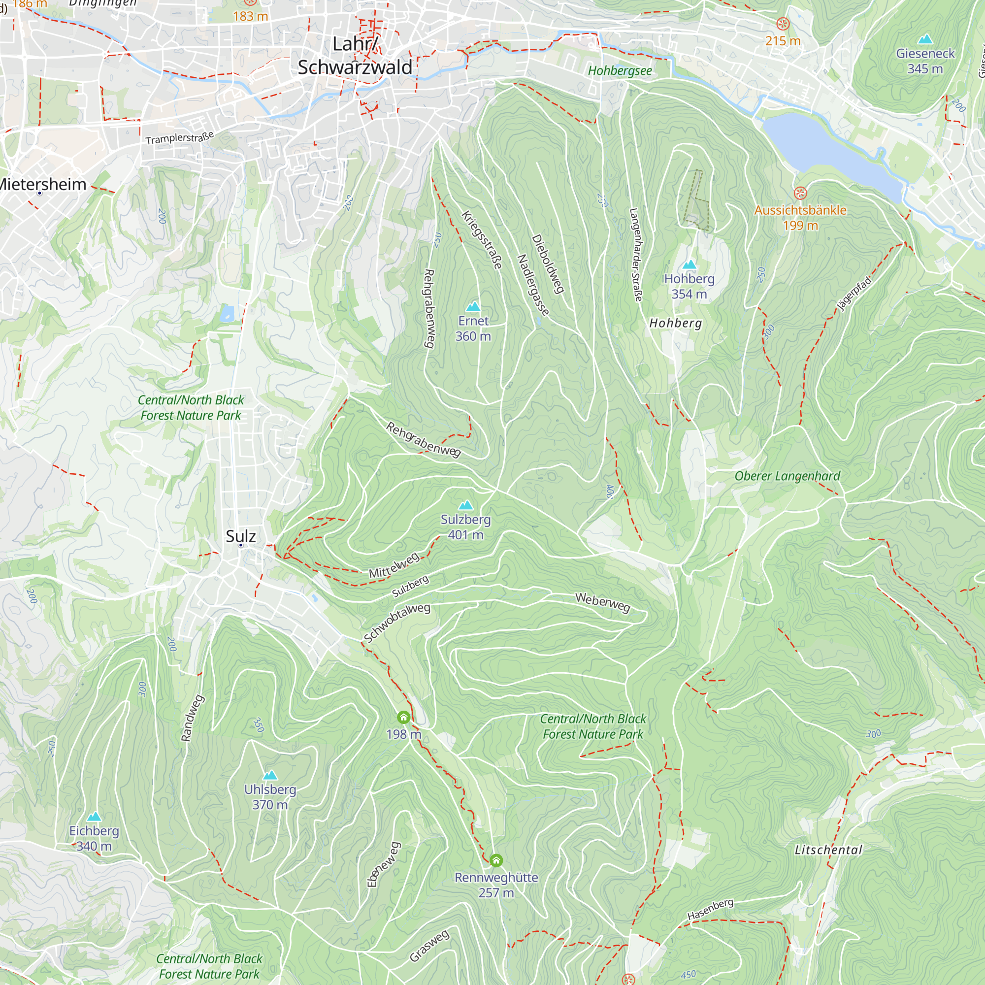 Bannstein-Hütte map