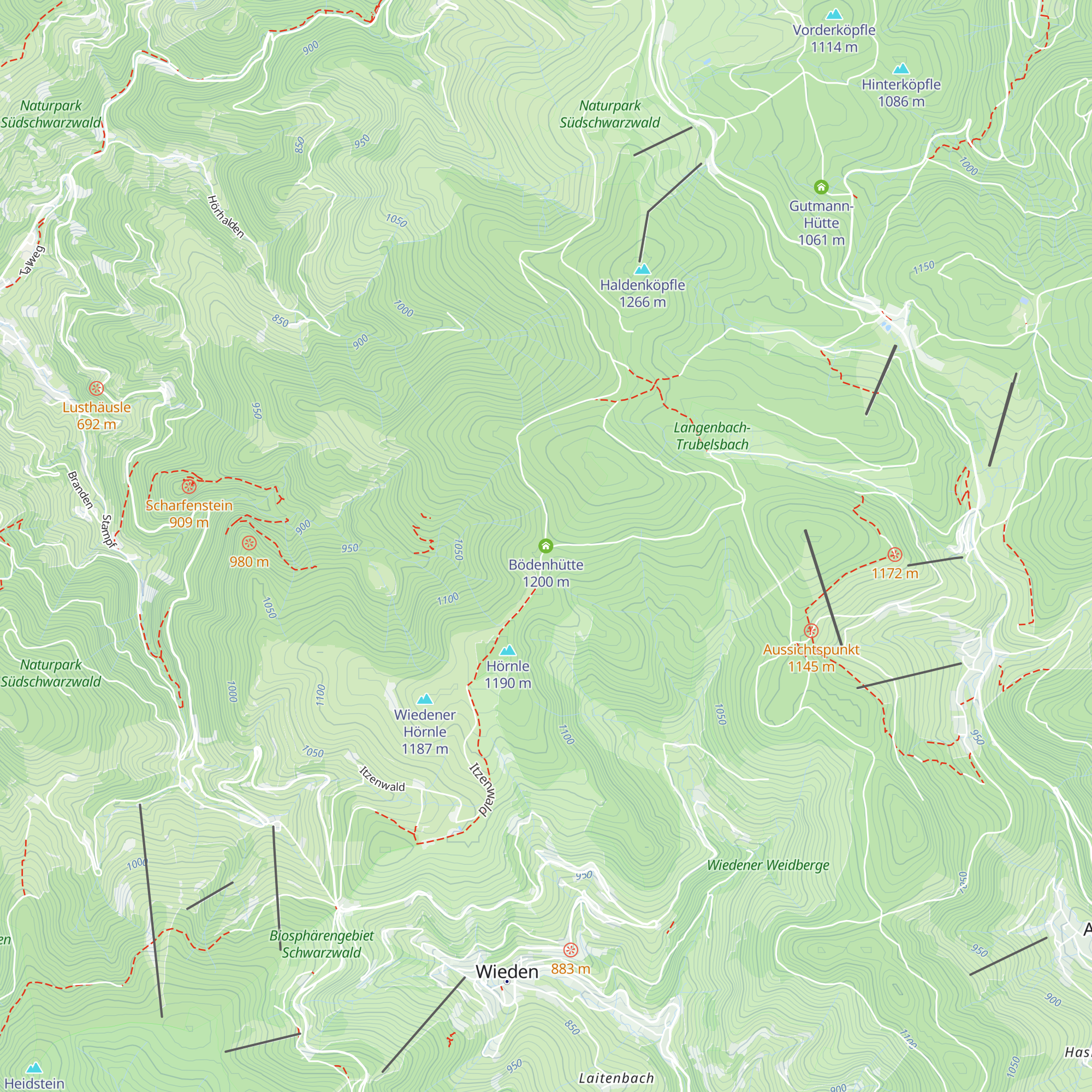 Bödenhütte map