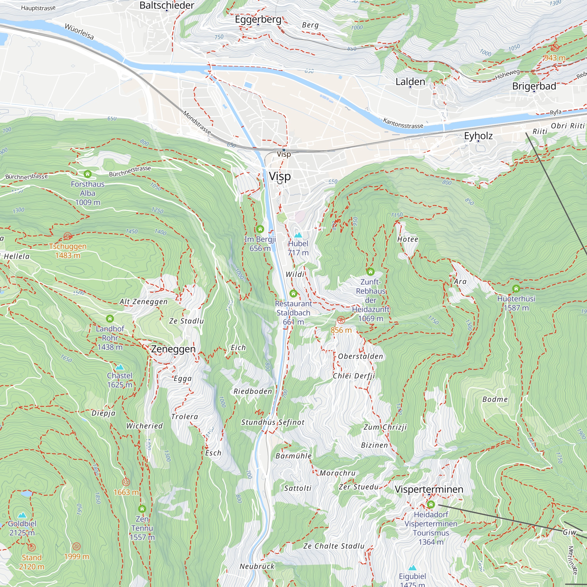 Restaurant Staldbach map
