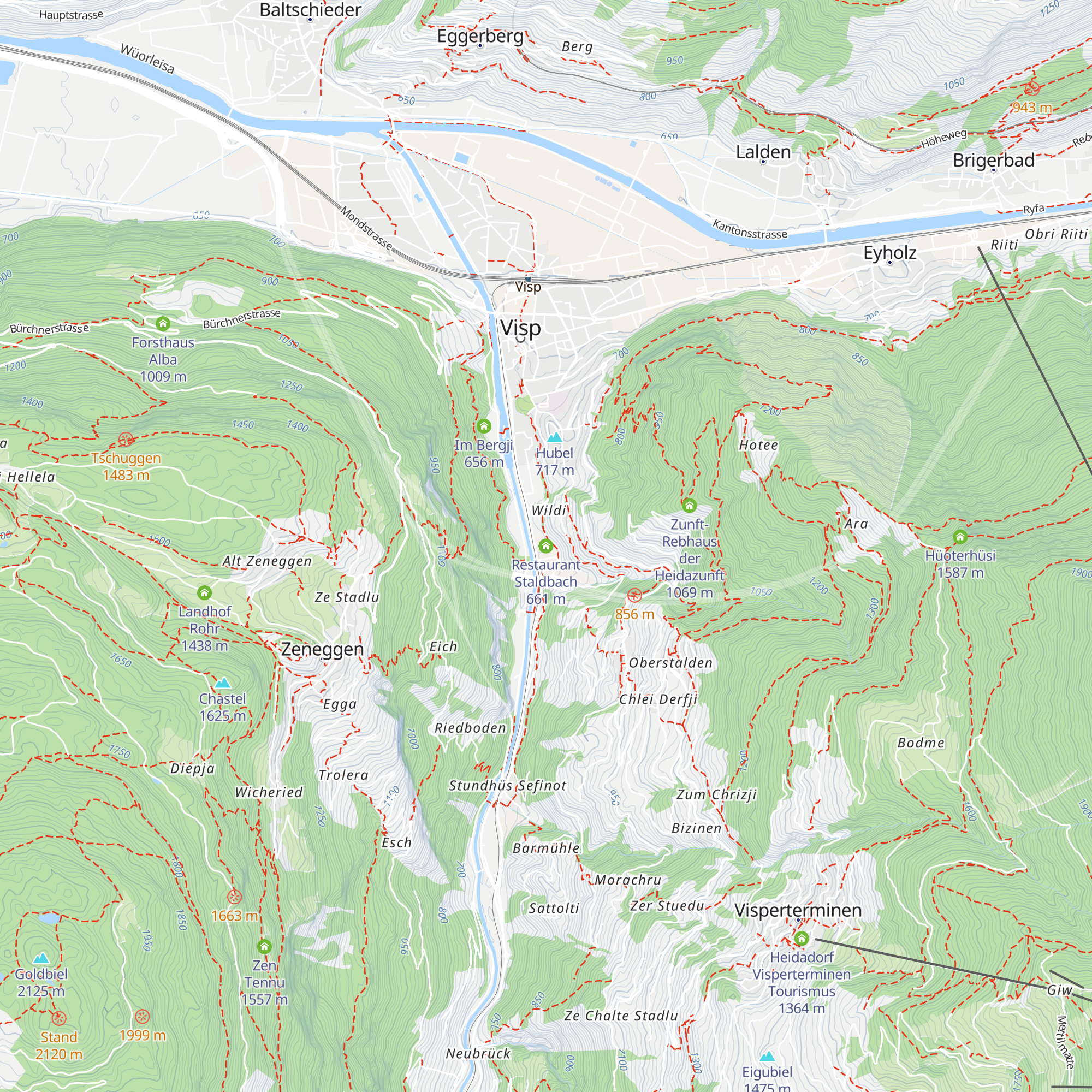 Restaurant Staldbach map