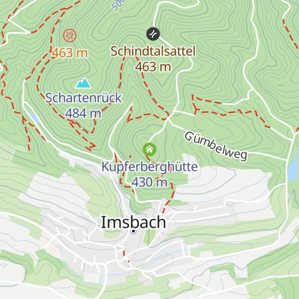 Map of Kupferberghütte