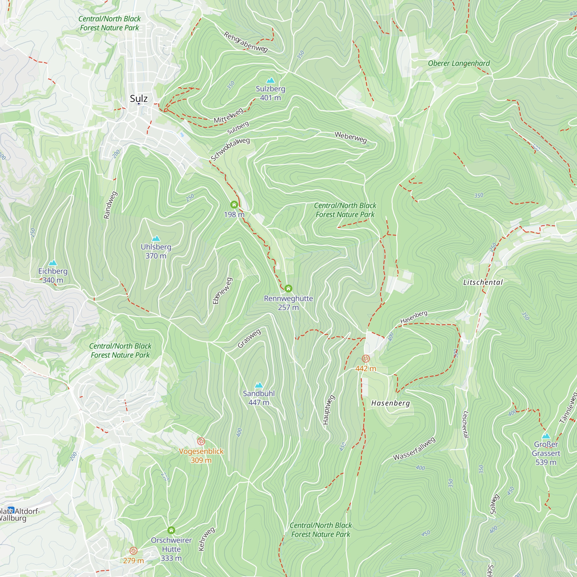 Rennweghütte map