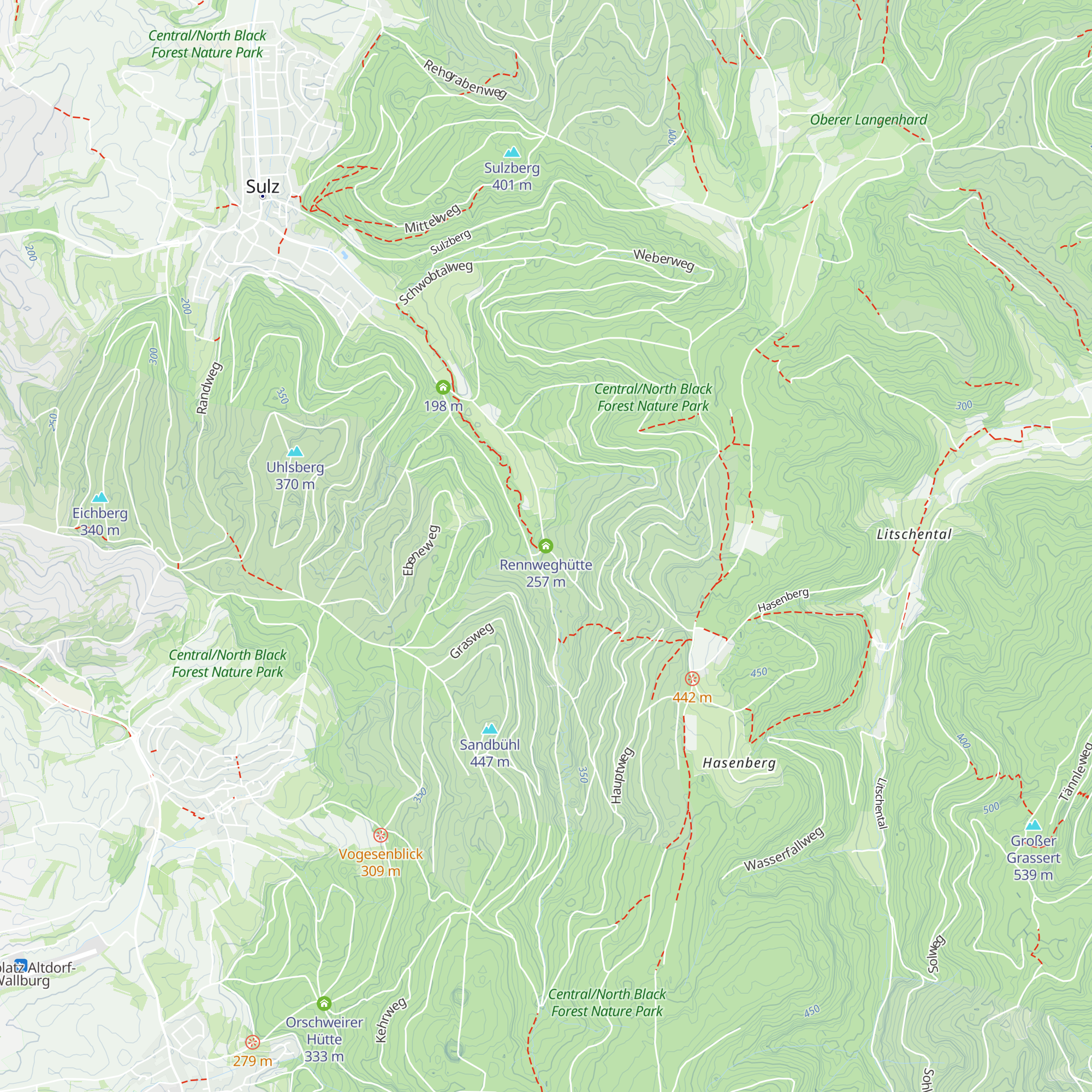 Rennweghütte map
