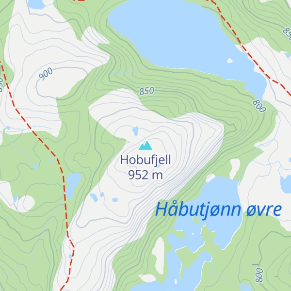 Map of Hobufjell