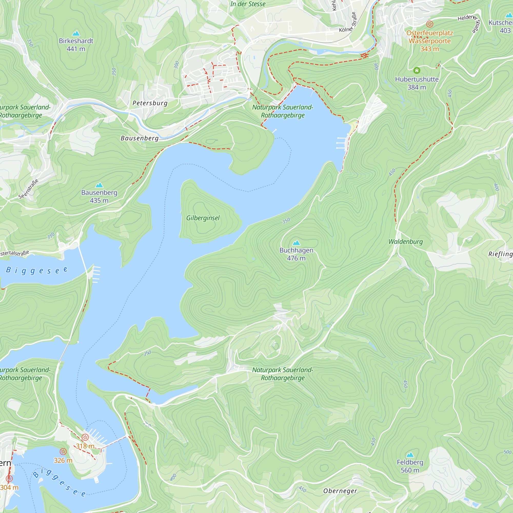 Hütte map