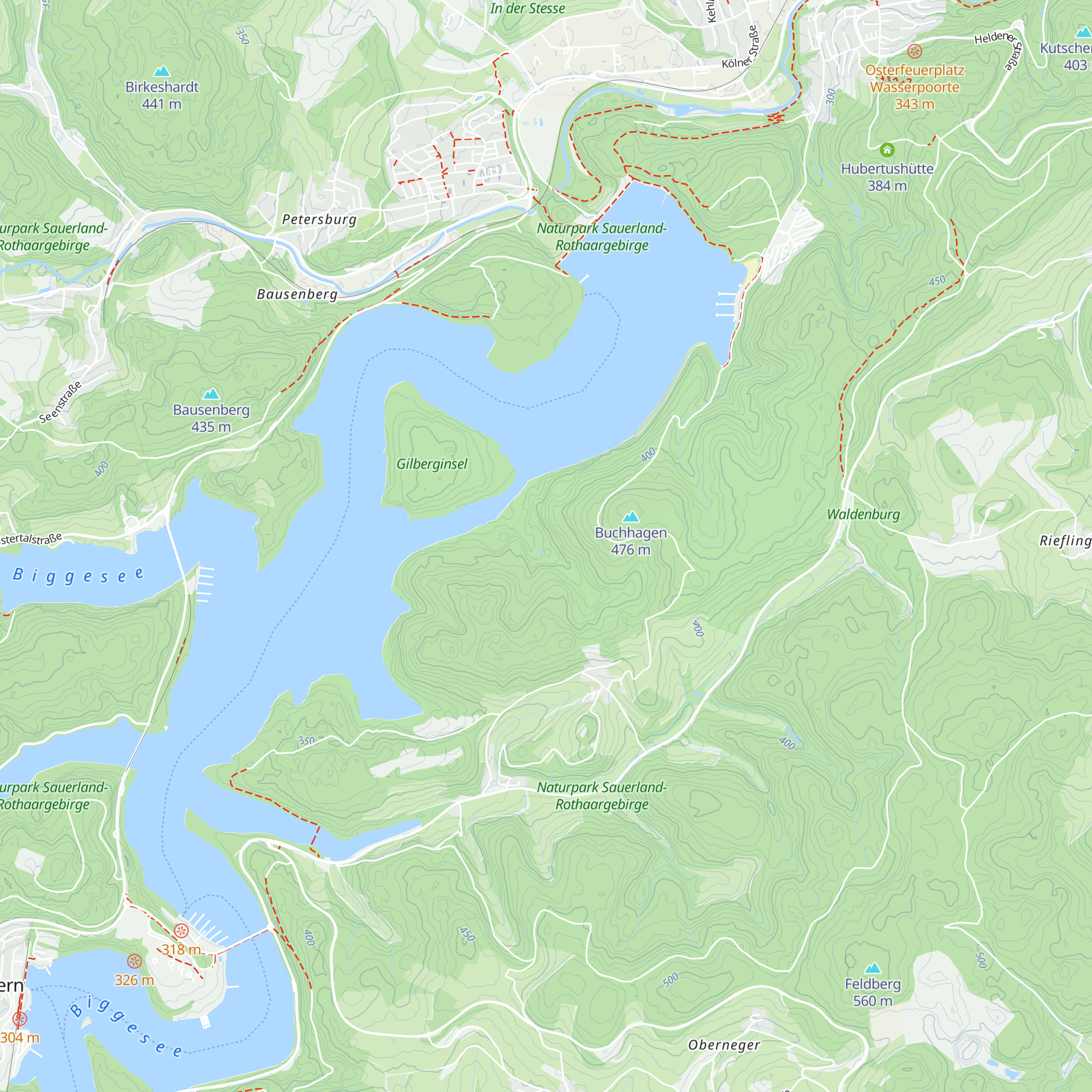 Hütte map