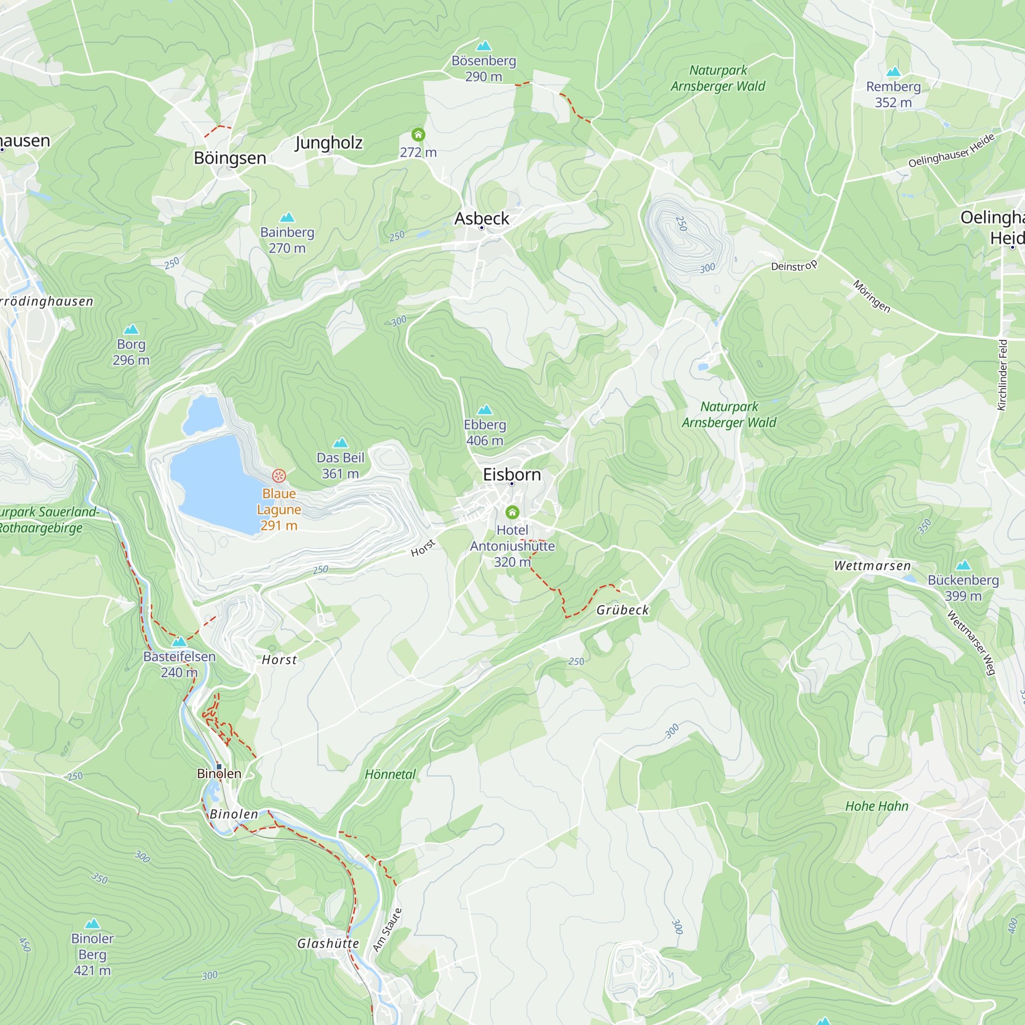 Hotel Antoniushütte map