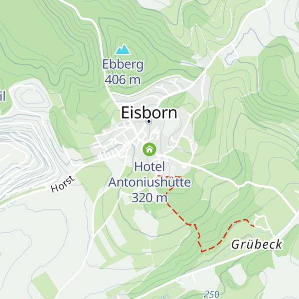 Map of Hotel Antoniushütte