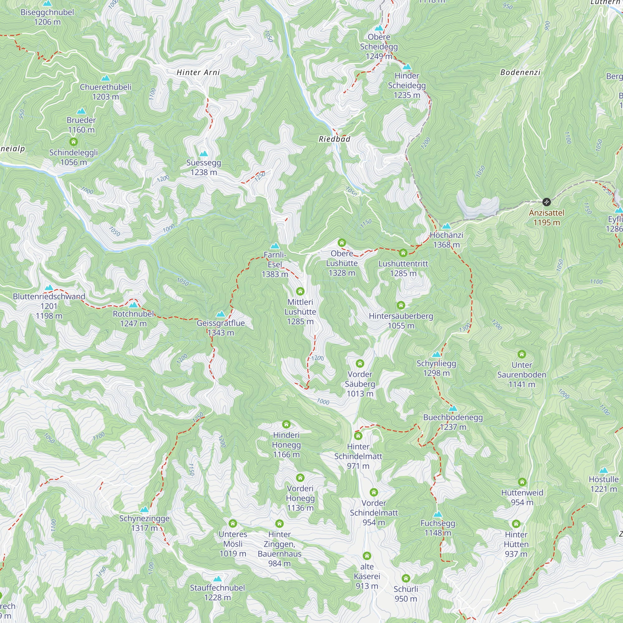 Lushütte map