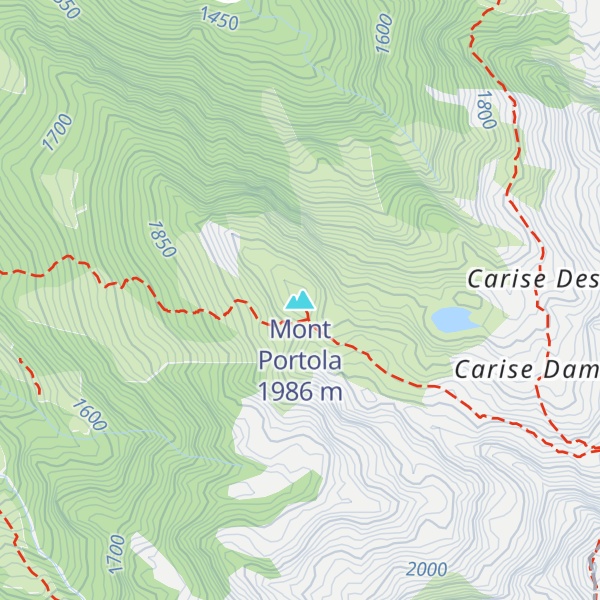 Map of Mont Portola