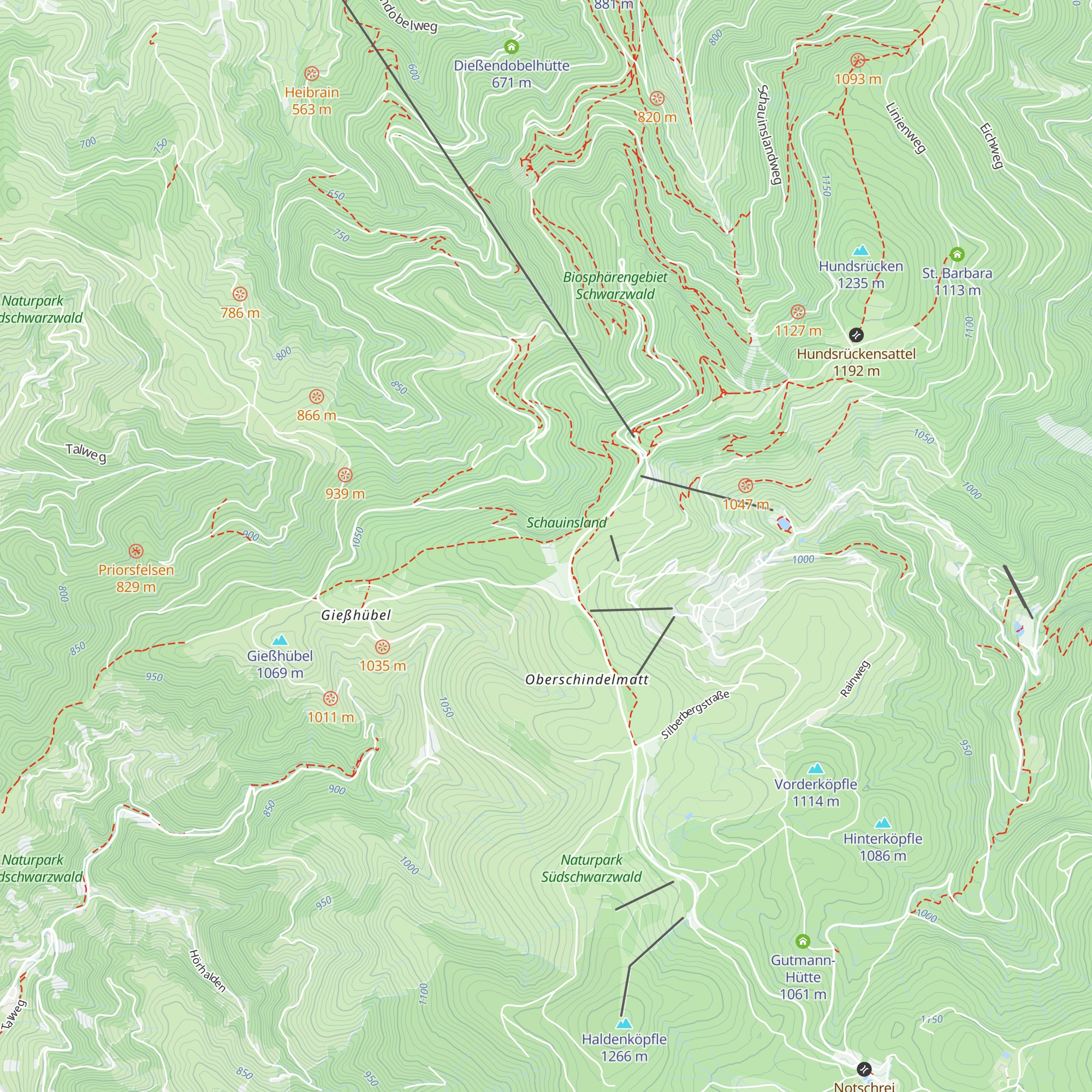 Berghaus Freiburg map