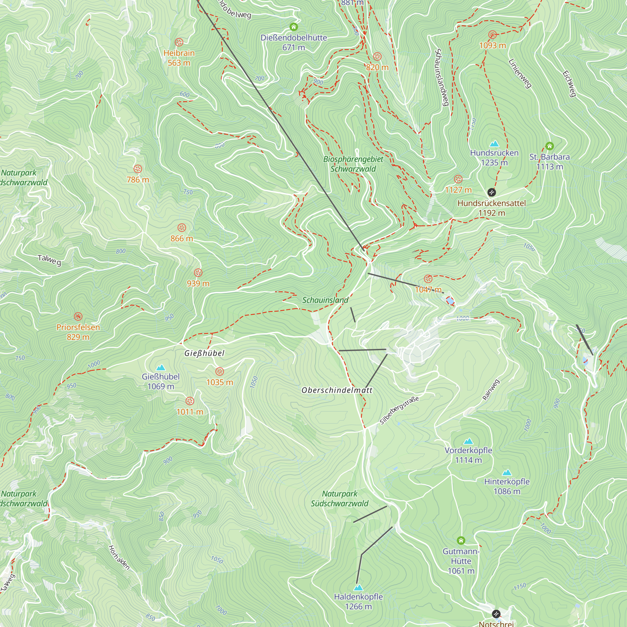 Berghaus Freiburg map