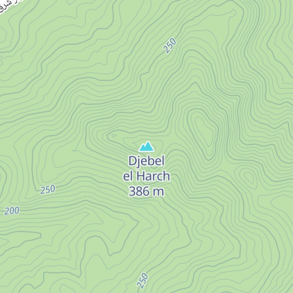 Map of Djebel el Harch