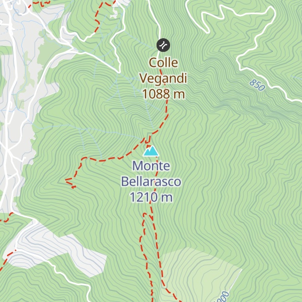 Map of Monte Bellarasco
