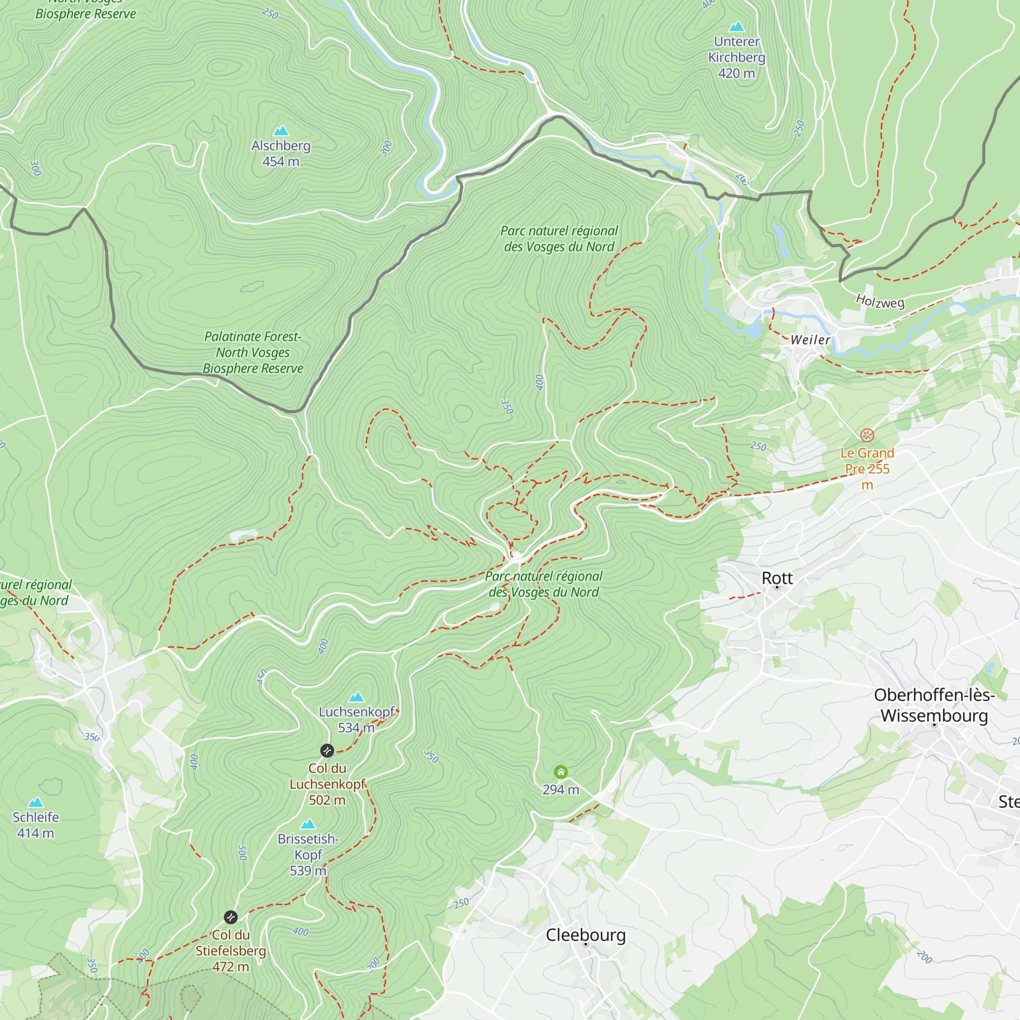 Refuge de la Scherhol map