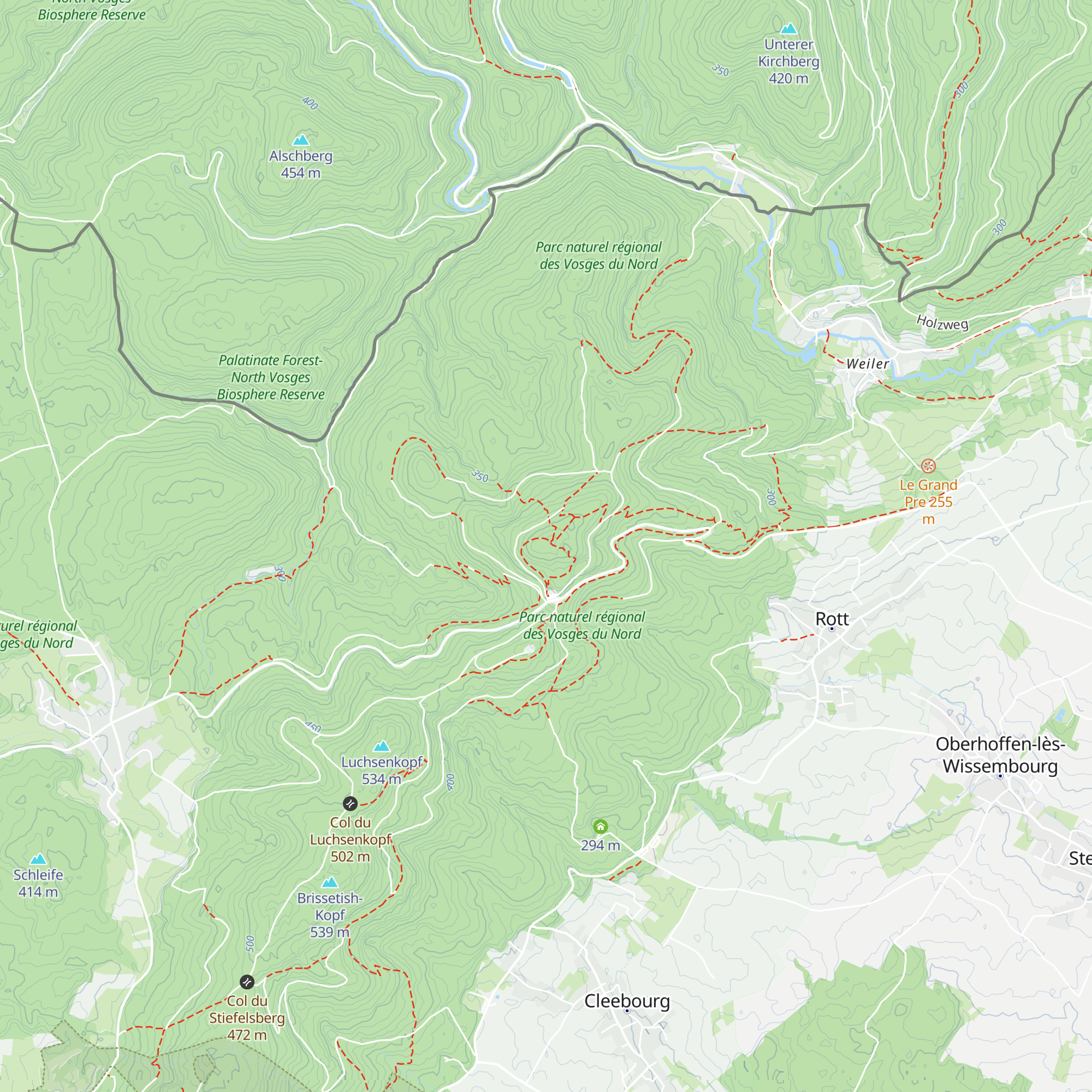 Refuge de la Scherhol map
