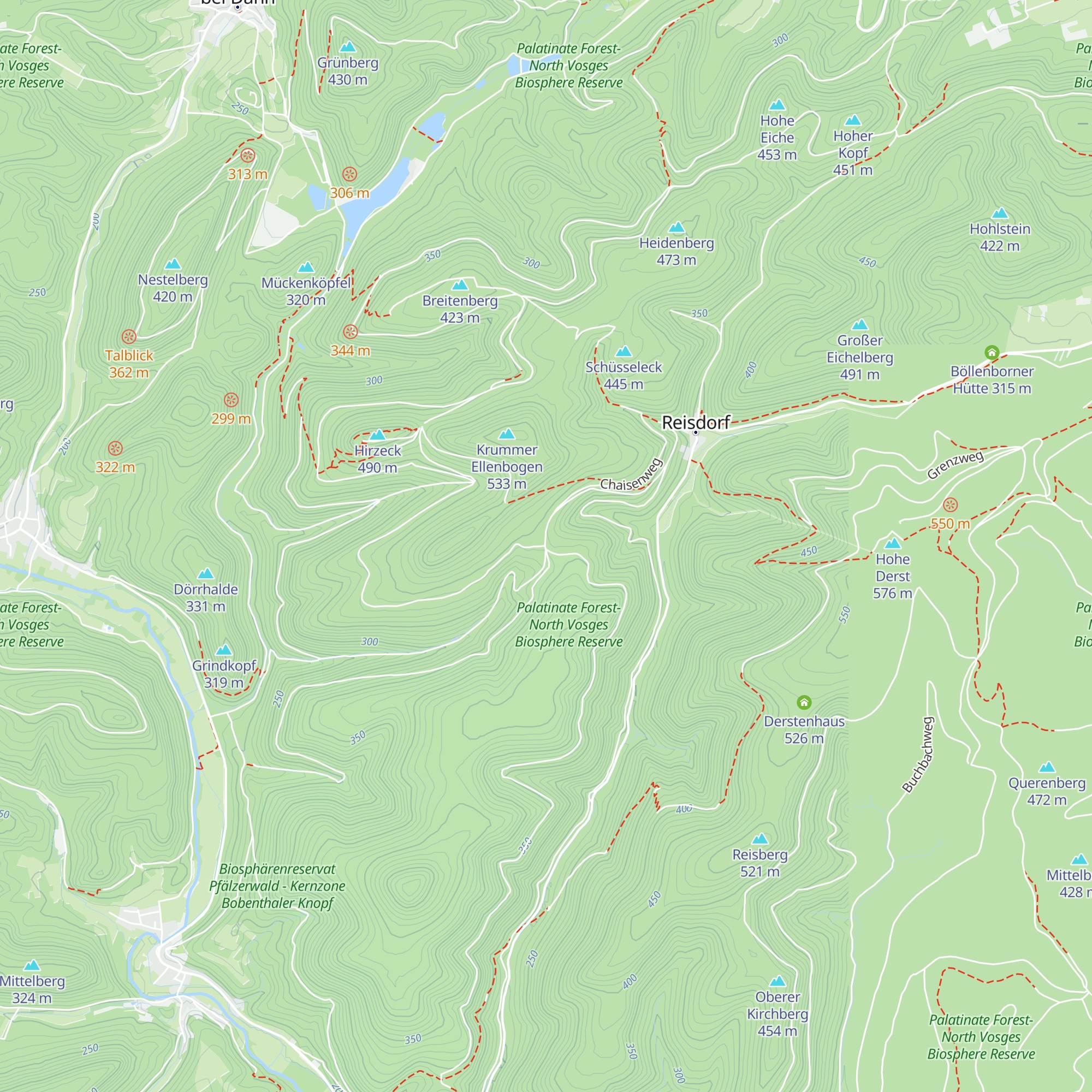 Pfälzerhütte map